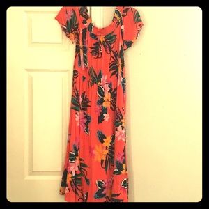 Hawaiian print dress